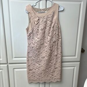 Eliza J Pink Tan Sleeveless Sheath Mini Dress